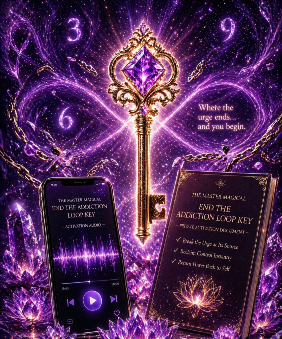 ✨ The Master Magical End the Addiction Loop Key ✨ Where the urge loses control and your power returns to you.