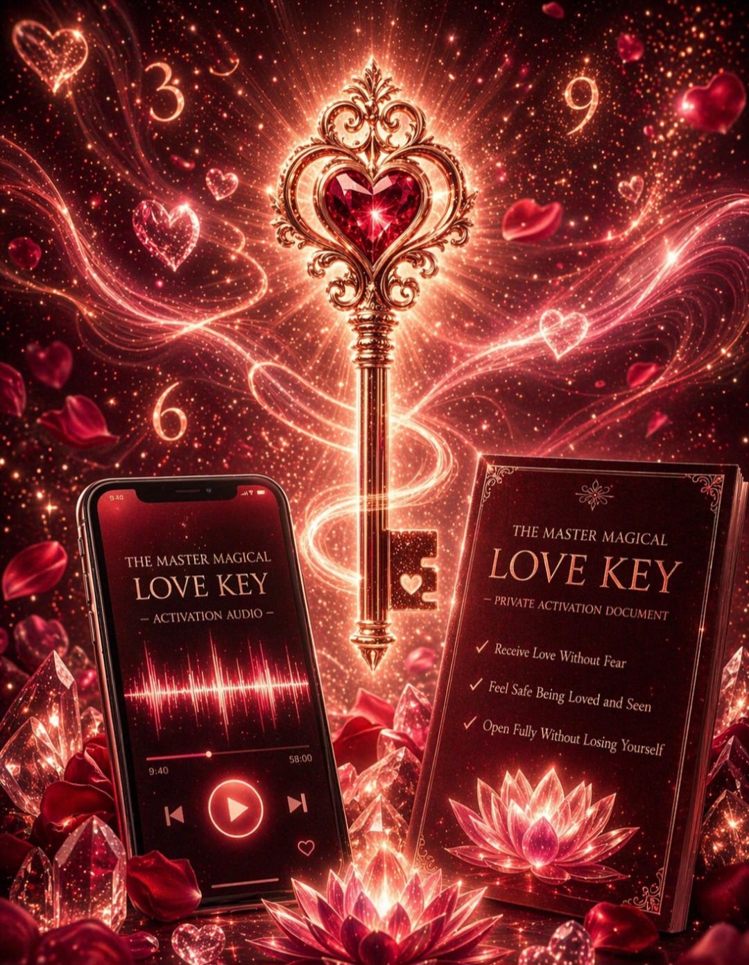 ✨ The Master Magical Love Key ✨ Where love stops feeling unsafe and begins to stay.