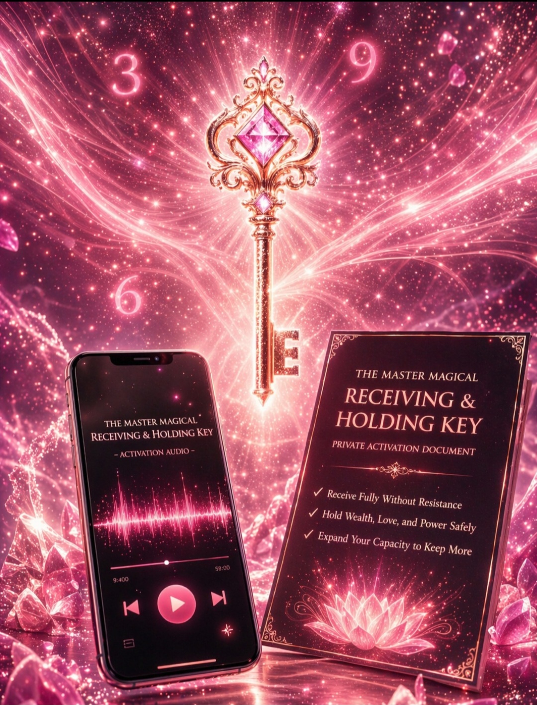 ✨ The Master Magical Receiving & Holding Key ✨ Where what you receive finally feels safe to keep and begins to stay.